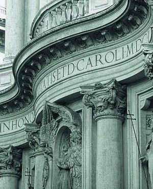 San Carlo alle Quattro Fontane: detail of façade, © Padri Trinitari, San Carlo alle Quattro Fontane